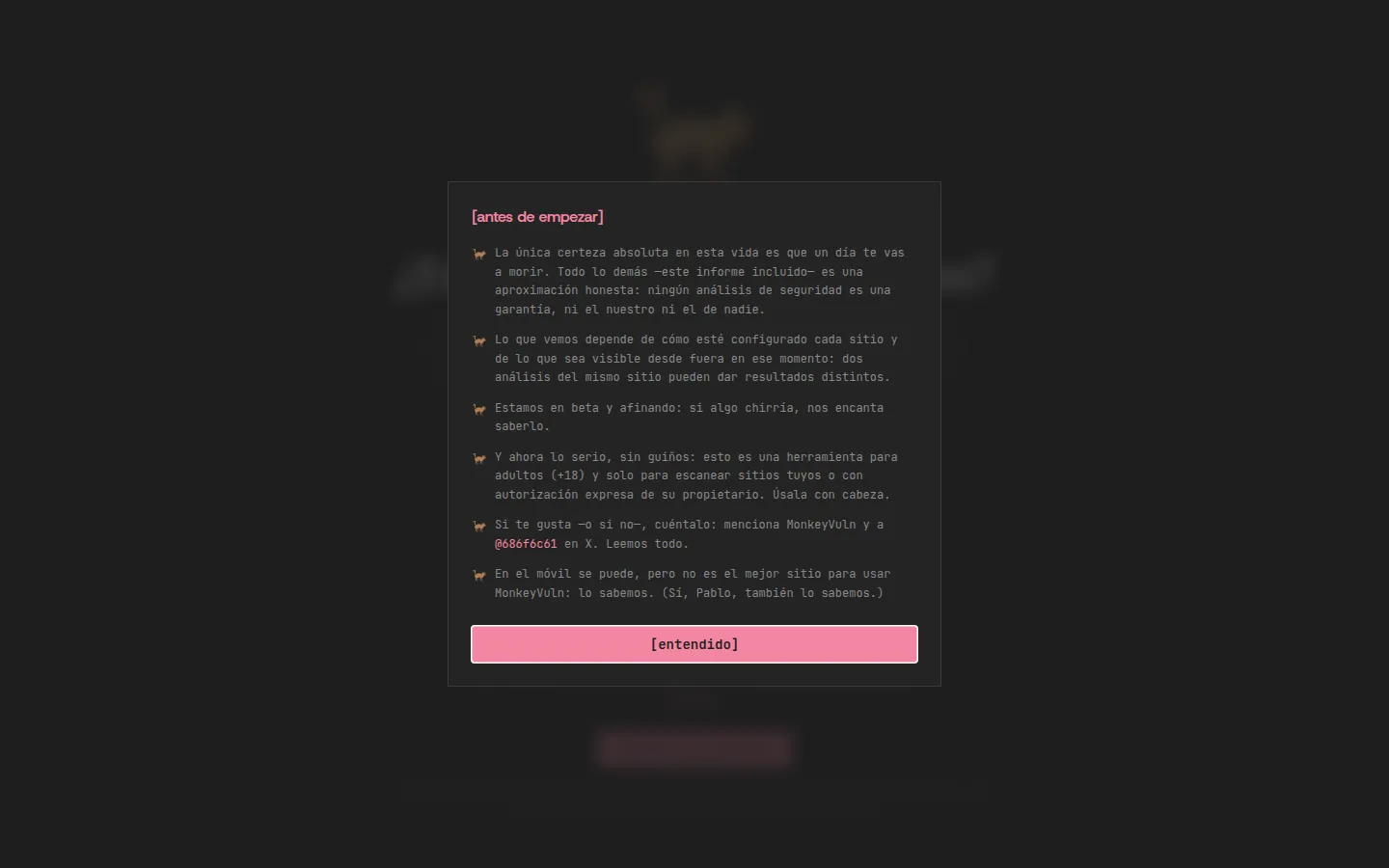 MonkeyVuln screenshot 1