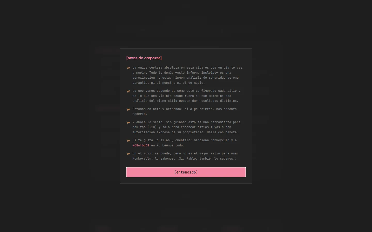 MonkeyVuln screenshot 2