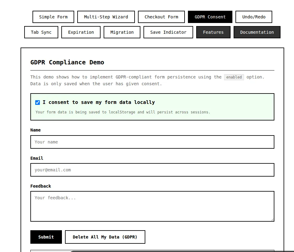 React Form Autosave screenshot 4